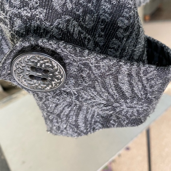 Coldwater Creek Gray & Black Jacquard Jacket 6P - Picture 6 of 9
